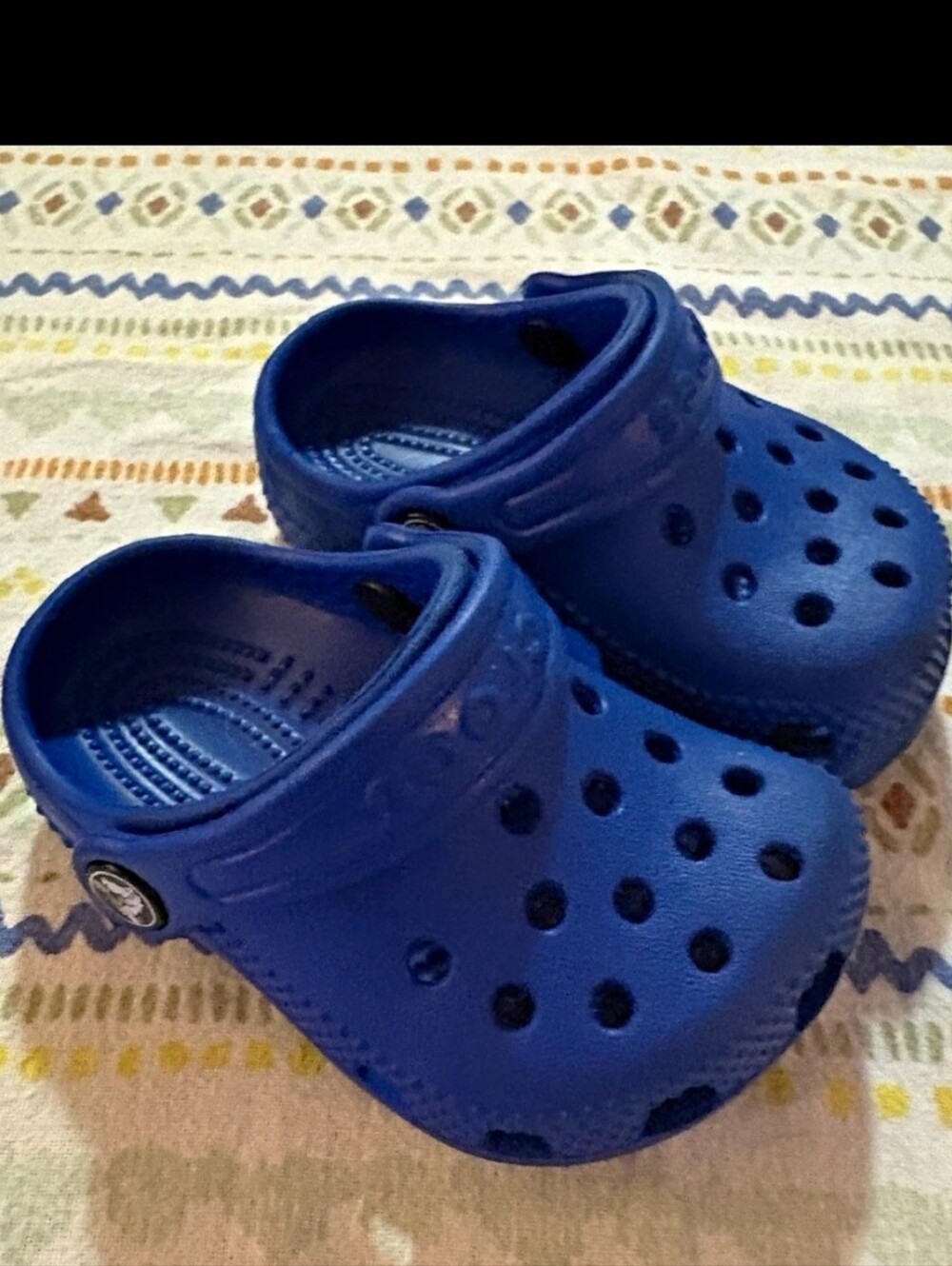 Crocs Classic Clog Blue Slip-On Lightweight Toddler Sandals US 2/3